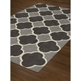thumbnail image 4 of Addison Rugs Optics 8' x 10' Moroccan Ogee Fabric Area Rug in Steel Gray, 4 of 4