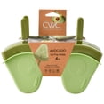 thumbnail image 2 of Cook With Color 4-Piece Silicone Ice Pop Molds, Reusable Popsicle Maker with Lids and Sticks, Avocado, 2 of 5