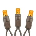 thumbnail image 4 of Novelty Lights 50 Light Amber/Orange LED Christmas Mini Light Set (Brown Wire, 25 Feet), 4 of 8