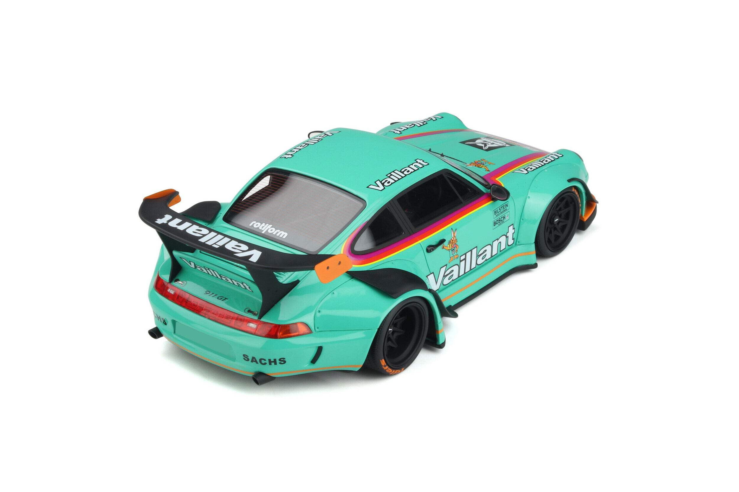 【GT SPIRIT】1/18 RWB Vaillant 2022 GTS869 GT Spirit 2022 RWB Vaillant Bodykit Model Car, Light Green, Resin