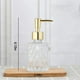thumbnail image 2 of 3X Dispensador de Jabón de Mesa Multiusos FáCil de Limpiar Dispensador de Bomba de Jabón de Vidrio Perfecto para Cocina Y Baño (Dorado), 2 of 5