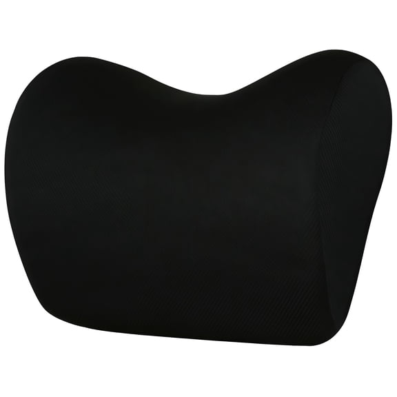 Car Neck Pillow for Driving, Ergonomic Memory Foam Headrest, Support Cushion for Driver and Passenger, Travel Comfort for Youngsters and Adults, Breathable Washable Cover, Black