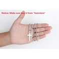 thumbnail image 2 of LAICAIW Bijoux Collier Croix Simple Pendentif en Acier Inoxydable pour Hommes Femmes avec Chaîne de Blé 22 24 Pouces, 2 of 5