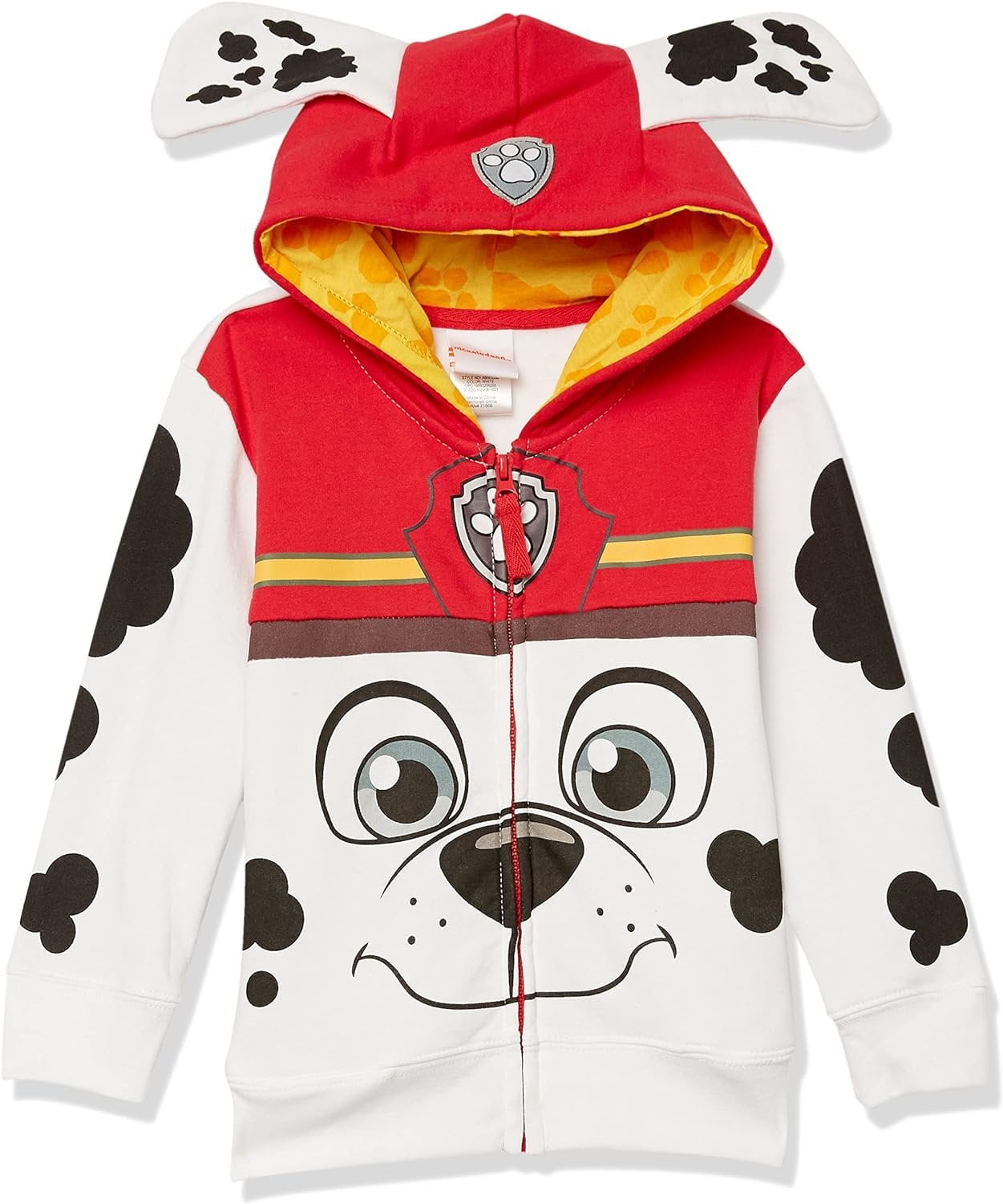 Ryder Paw Patrol Kids' Halloween Costume Hoodie Zipped, Soft