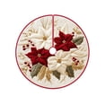 thumbnail image 2 of BiFandian Christmas Tree Skirt, 24 Inch Polyester Holiday Decoration for Indoor Party Display, Christmas Decorations Indoor Outdoor Tree Base Cover Accent for Home, Living Room, Fireplace, 2 of 6