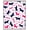 Pink, Pattern 3, variant on ODIKA 2x3 Machine Washable Non-Slip Area Rug, Playful Dachshund Bath Time Reminder Floor High Traffic Rug, Pink, 721619