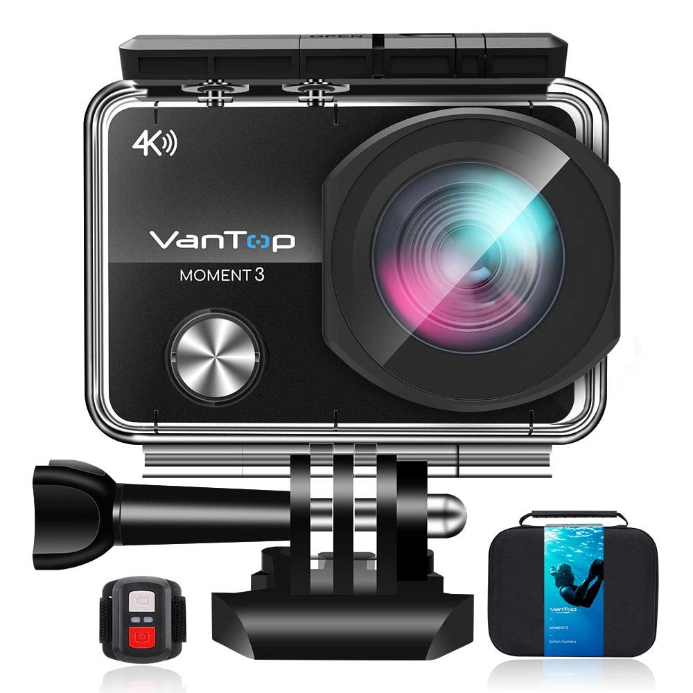 VanTop Moment 3 4K Wifi Action Camera, 16MP Sony Sensor, Gopro