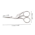 thumbnail image 2 of Unique Bargains 1 Pc Big Crane Scissors Facial Hair Parlor Silver Tone, 2 of 5