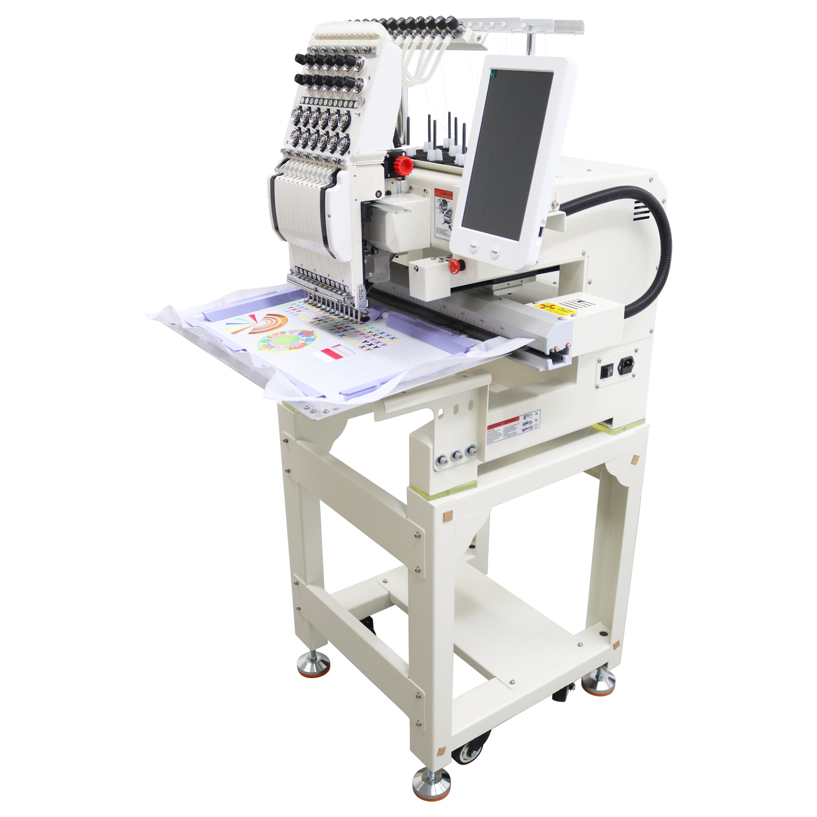 Automatic Embroidery Machine 110V-220V Universal Single Head 12 Needles Embroidery Machine
