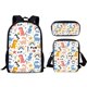 thumbnail image 4 of Dinosaur Backpack with Lunch Bag Pencil Case Primary Middle School Students Boys Girls Kids Cartoon Dinosaur School Bag 3pcs Set, 4 of 4