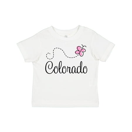 

Inktastic Butterfly Colorado Gift Toddler Toddler Girl T-Shirt