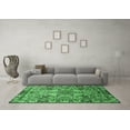 thumbnail image 3 of Ahgly Company Machine Washable Indoor Rectangle Persian Emerald Green Traditional Area Rugs, 7' x 9', 3 of 4