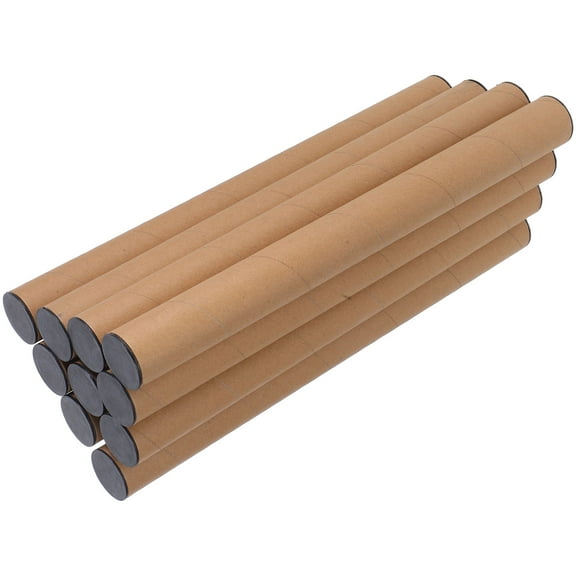 GAXIRE 10Pcs Poster Holder Khaki Document Tube Storage For Artists Blueprints