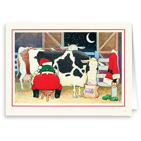 Farmer Santa - Boxed Christmas Card - 18 Boxed Cards & 19 Envelopes
