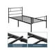 thumbnail image 5 of 90 x 190 cm Cama Individual Doble de Metal para Adultos Gran Espacio Moderna Negro, 5 of 5
