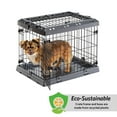 thumbnail image 3 of Superior Hybrid ECO Dog Crate and Playpen, 24-inch Dog Crate, Gray, 3 of 8