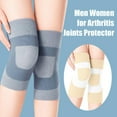 thumbnail image 2 of Silk Knee Pads Warm Inner Wear Sports Knee Pads Running Yoga Leg Protectors R3 F1P2, 2 of 9