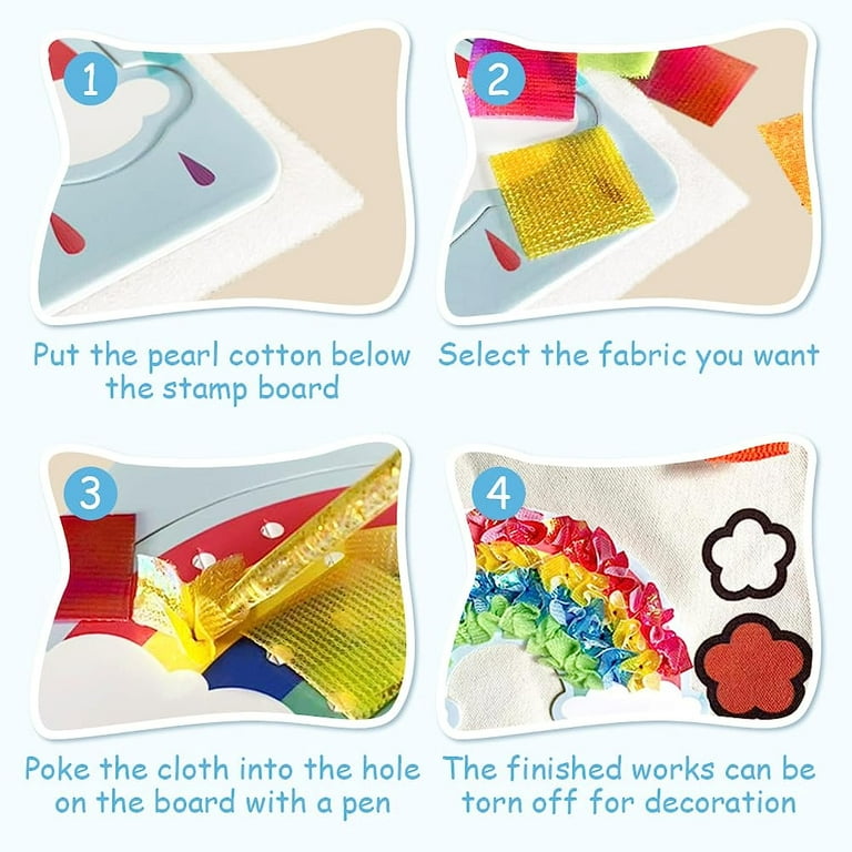 Fabric Art Frenzy - Paper Craft Kit for Girls Age 3-8, 2023
