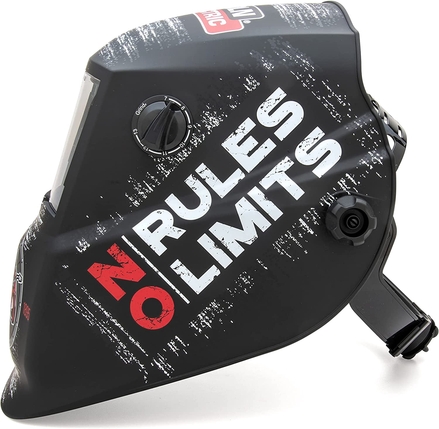 Lincoln Electric Auto-Darkening Welding Helmet with Variable Shade Lens No. 7-13 (1.73 x 3.82 in. Viewing Area) No Rules Limits Design
