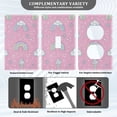 thumbnail image 3 of Yayeee Toggle Light Switch Wall Plate 1-Gang 4.5"x2.7" Home Decorative Outlet Cover, Ice Cream Rainbow Pattern, 3 of 7