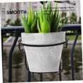 thumbnail image 3 of IFANLANDOR 2Pcs Rustproof Coated Rubber Railing Holder Flower Pot Hanging Rack for, 3 of 8