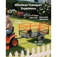 thumbnail image 3 of VEVOR Garden Utility Trailer, 28 Cu. ft & 1800lbs, Tow Behind Steel Dump Cart with Removable Rear Panel, Yard Trailers for ATV, UTV, 3 of 9