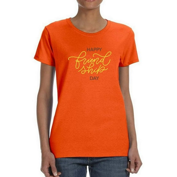 Friend Ship Day Gold Shaped T-Shirt Women -Image by Shutterstock, Female Small