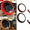 thumbnail image 4 of Patpan 3Pcs/set Car Warm Plush Steering Wheel Cover Gear Handbrake Sleeve Universal Fitting Golden light tan, 4 of 9