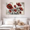 thumbnail image 2 of Elephant Stock Floral Simplicity Wall Art - Horizontal Canvas Wall Art - Living Room Wall Decor - Floral And Botanical Canvas - Red And Beige Decor By Silvia Vassileva - 48" x 32", 2 of 8
