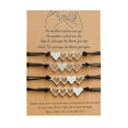 thumbnail image 1 of 4 Pcs Heart-shaped Matching Bracelets For Best Friend Family Women Mens, 1 of 4