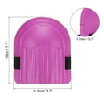 thumbnail image 2 of Uxcell EVA Foam Lightweight Gardening Knee Pads with Elastic Straps, Black 1 Pair, 2 of 5