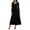 Black, variant on Maean Womens Velvet Dress Fall Winter Long Sleeve V Neck Maxi Dresses Elegant Party Wedding Clothes