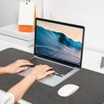 thumbnail image 6 of Aihimol Large Faux Leather Mouse Pad 31.5"x15.7" - Non-Slip Waterproof Desk Mat with Heat-Resistant Surface for Office, Gaming & Home Use (Dark Gray), 6 of 6
