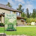 thumbnail image 2 of St.Patrick's Day Yard Flags Irish Outdoor Flag Good Shamrock Luck Truck Outdoor Flags 12.5''×18'' Linen Vertical Double Sided Outdoor Flags for Home,Farmhouse Holiday Spring Outdoor Decor, 2 of 4