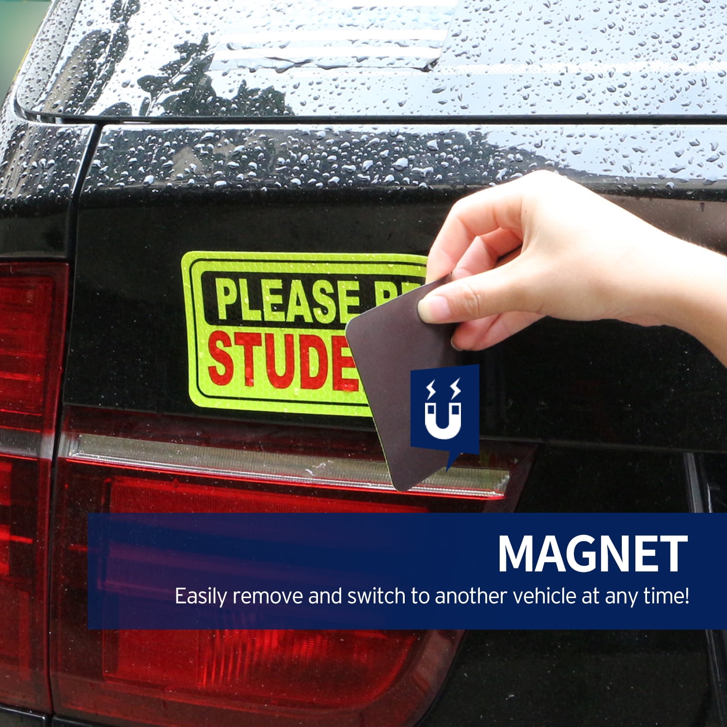 LEARNER DRIVER FULLY MAGNETIC REFLECTIVE CAR SIGN *BE SEEN BE SAFE* Fantastic!!! 