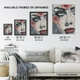 thumbnail image 3 of Artery8 Pretty Like a Rose Flower Woman Portrait Painting Living Room Unframed Wall Art Print Poster Home Decor Premium, 3 of 3