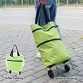 thumbnail image 3 of TNOBHG Multi-functional Shopping Bag with Rollers Foldable Roller Shopping Bag with Rotary Wheels Waterproof Fabric Capacity Smooth Zipper Foldable Shopping, 3 of 8