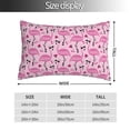 thumbnail image 2 of Fotbe Cool Flamingos Funda de Almohada Decorativa Estilo Occidental, Lujo en Algodón, Fundas para Almohadas King, Cojín Estampado para Decoración del Hogar-20"x30", 2 of 6
