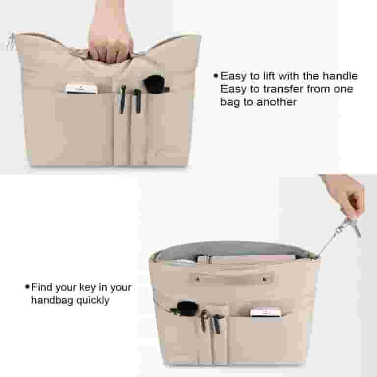 VANCORE Multicompartment Inner Organizer Liner Divider Purse