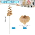 thumbnail image 2 of Uxcell 41" 9 Heads Artificial Orchid Stems Fake Faux Phalaenopsis for Vase Home Wedding Decoration, Khaki 6 Pack, 2 of 5