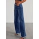 thumbnail image 5 of Pantalones PRETTYGARDEN de Mezclilla Stretch de Pierna Ancha y Cintura Alta, 5 of 6