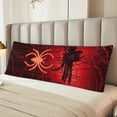 thumbnail image 2 of Fotbe Black Spider Web With Spiders Funda para Almohada Corporal con Diseño, Funda de Microfibra Ultrasuave de 20x54 Pulgadas, Ropa de Cama Elegante, 2 of 7