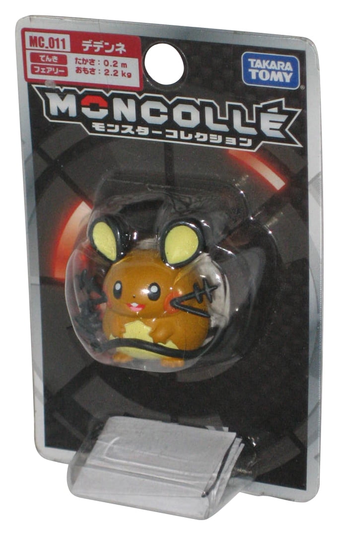 - New DEDENNE with Accessories & Case Pokemon Tomy Mini Figure 1 inch 