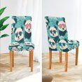 thumbnail image 5 of BZSMCE Chairs Slipcovers Dining Chair Covers Chillin' Pandas in Shades Creative Pattern, 5 of 7