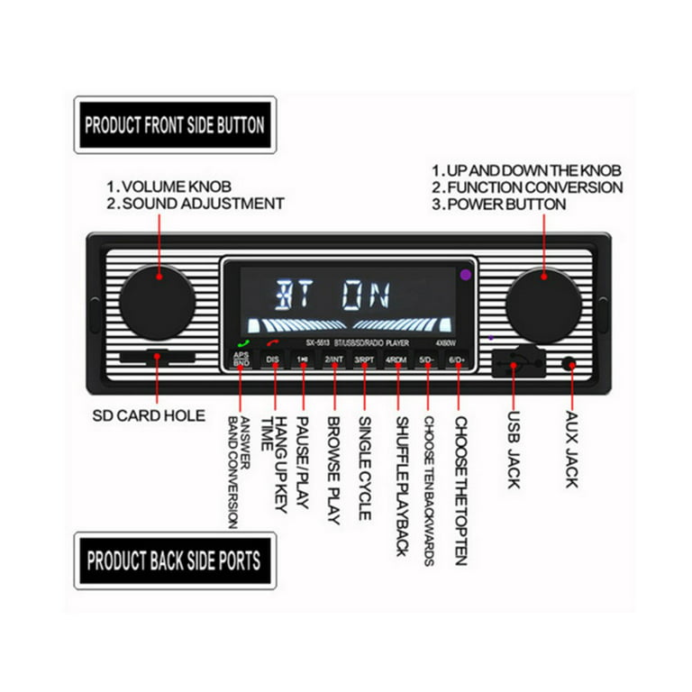 Classic Car Stereos 12V Bluetooth Receiver: CCS12V-BT