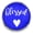 Blue, variant on Choose Color | Blessed Heart Snap Jewelry Ginger Charm Button, For Interchangeable DIY Customizable Accessories