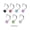 Clear, variant on Surgical Steel Nose Screw with Prong Set CZ Jewel
