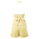 thumbnail image 4 of Conjunto de pantalones cortos con cuello en V para mujer: diseño con tirantes, informal para verano, lavable a mano, para combinar con tacones, tallas S-XXL, 4 of 4