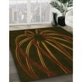 thumbnail image 3 of Ahgly Company Machine Washable Indoor Round Transitional Dark Bronze Brown Area Rugs, 3' Round, 3 of 7
