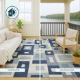 thumbnail image 5 of Addison Rugs Chantille Indoor/Outdoor Transitional Geometric Blue Machine Washable Runner Rug, 2'3" x 7'6", 5 of 8